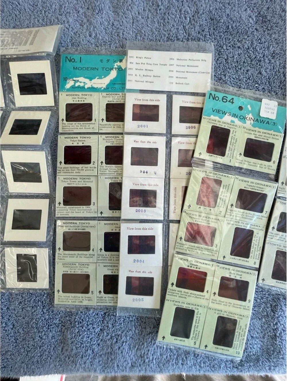 Vintage 35mm Film Slides Photo Lot- Travel, Singapore, Tokyo, Okinawa And More